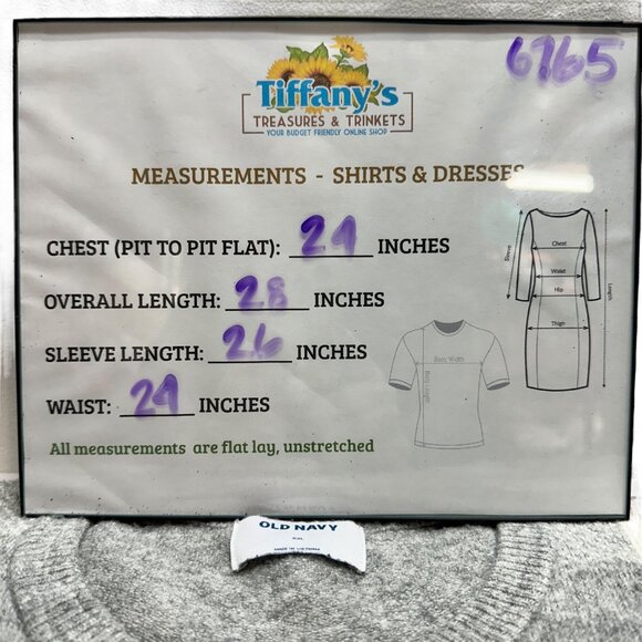 Old Navy Sweater Womens XXL Gray White Plaid LS Super Soft Acrylic/Nylon Blend - Picture 10 of 10